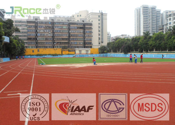 13mm Track And Field Surface , Rubberized Track Surface Customized Color