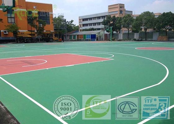 Self Healing Sport Court Surface 56 Shore Absorption Corrosion Resistant