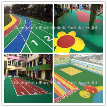 Colorful Granules EPDM Rubber Flooring For Kindergarten And  Children Playground