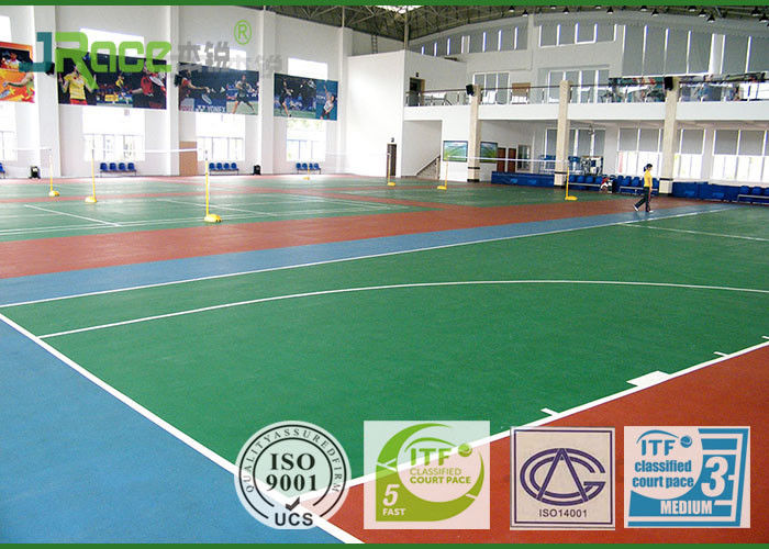 Colorful Basketball Sport Court Surface Rubber Mat Non Slip Anti Bacterial